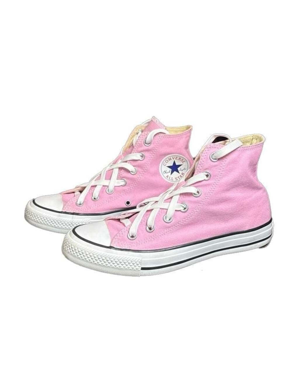 Converse Chuck Taylor All Star High Top Pink Canvas Sneakers, 8W 6M
